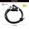 Master Lock Adjustable Cable Lock, 4 Keys, From 30 cm to 180 cm x 10 mm