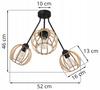 Hanging Lamp, Ceiling Chandelier, Wooden Lampshade, Led