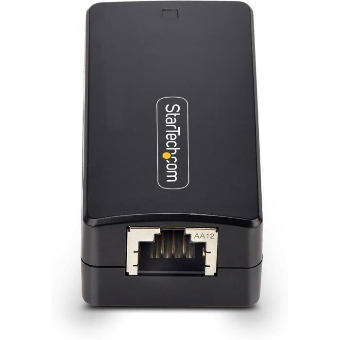 StarTech Séparateur de Réseau Gigabit à 1 Port,Coupleur Ethernet Compact en Ligne avec Isolation Galvanique 4kV,IP40