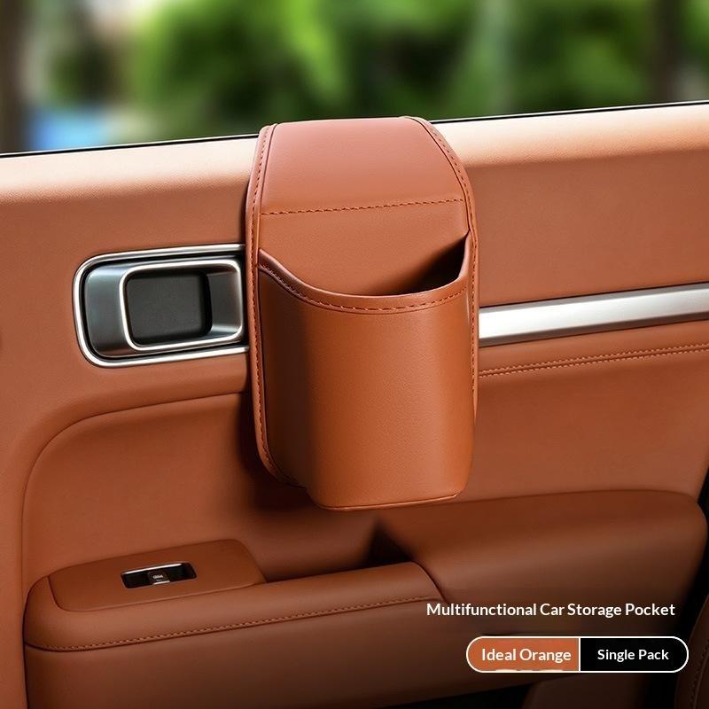 Car Door Cup Holder Storage Bag Universal Back Clip Design Drink Rack Organizer Box Waterproof Seat Back Storage Pocket