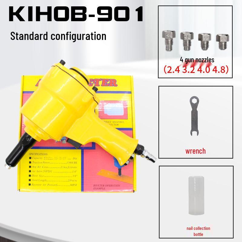 Industrial-Grade Two-Jaw Pneumatic Rivet Gun - Pop Rivet Pliers & Core-Pulling Machine Tool