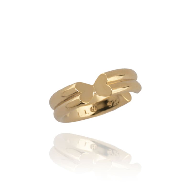 LINKY LABORATORY Apple Heart Earcuff_(Gold)