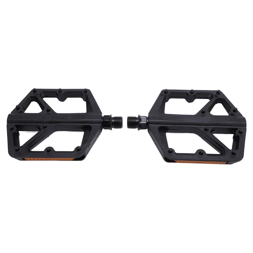 Bike Pedals Nylon Anti Slip Pins Sealed Bearing Lightweight Flat Platform Bike Pedals for Mountain