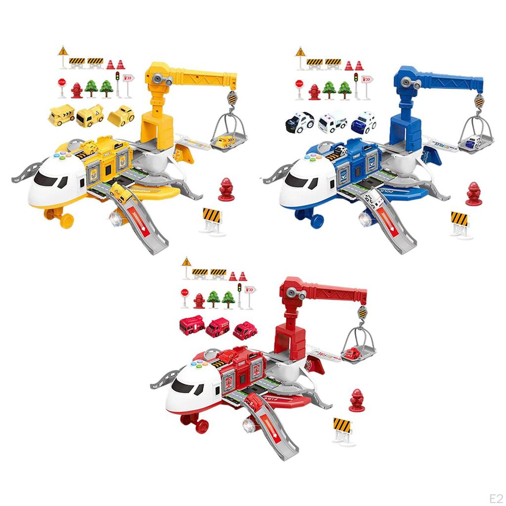 Toys Accessories Games Air Freighter Engineering Vehicles Set Distorted Scenes Inertia for