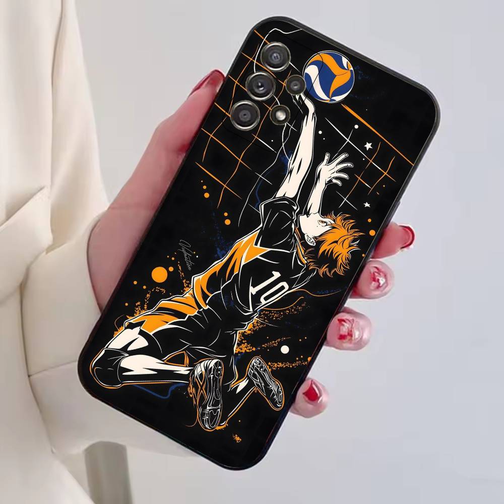 Anime H-HaiKyuu cool Phone Case For Samsung S25,S24,S21,S22,S23,S30,Ultra,S20,Plus,Fe,Lite,Note,10,Black Cover