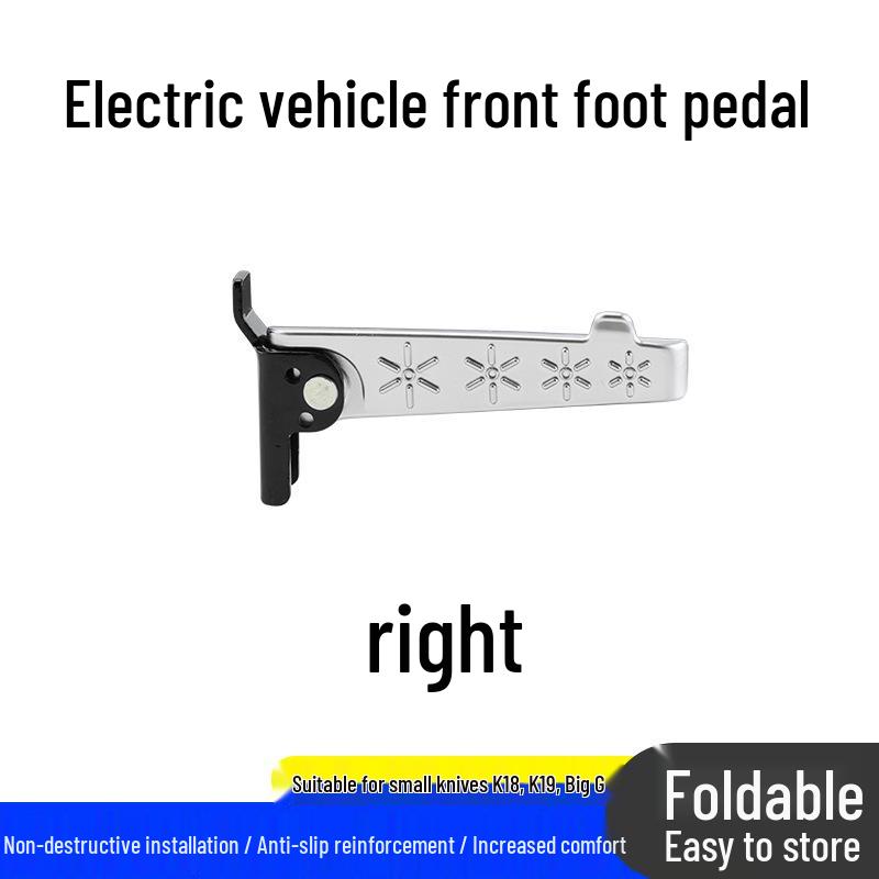 

Durable Folding Front Foot Pedal for K18 Small Knife Electric Vehicle