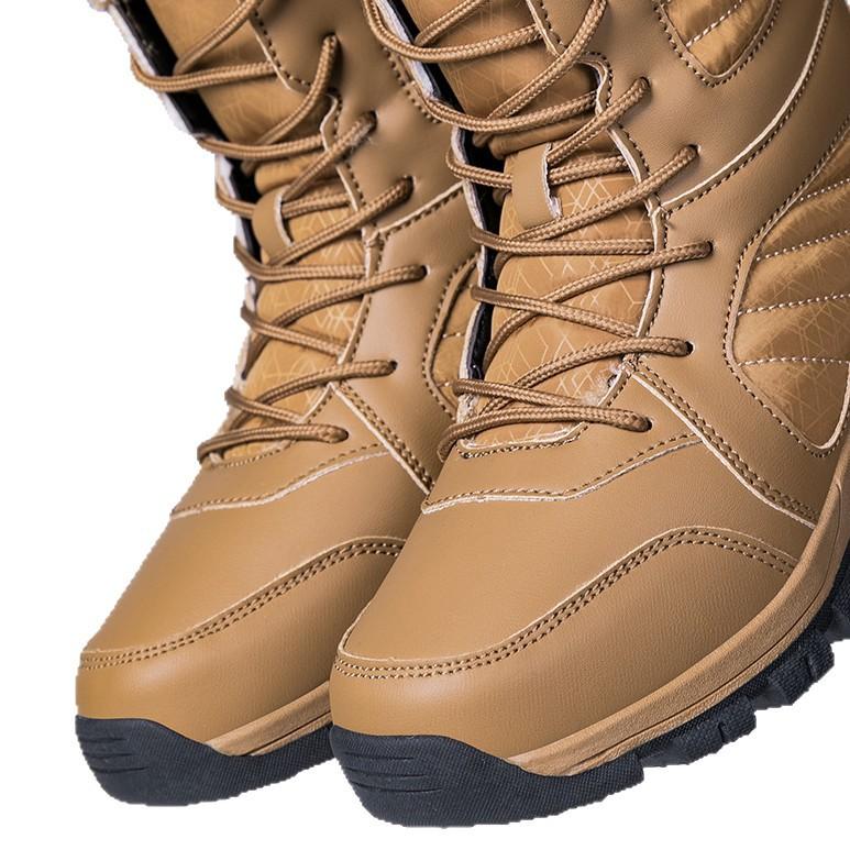 New Winter Snow Velvet Warm Non-slip and Cold-proof Outdoor High-top Cotton Shoes Platform-soled Sports Couple Shoes