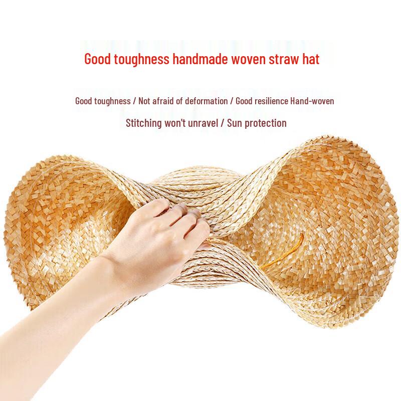 Classic Farmer's Wide-Brimmed Straw Sun Hat