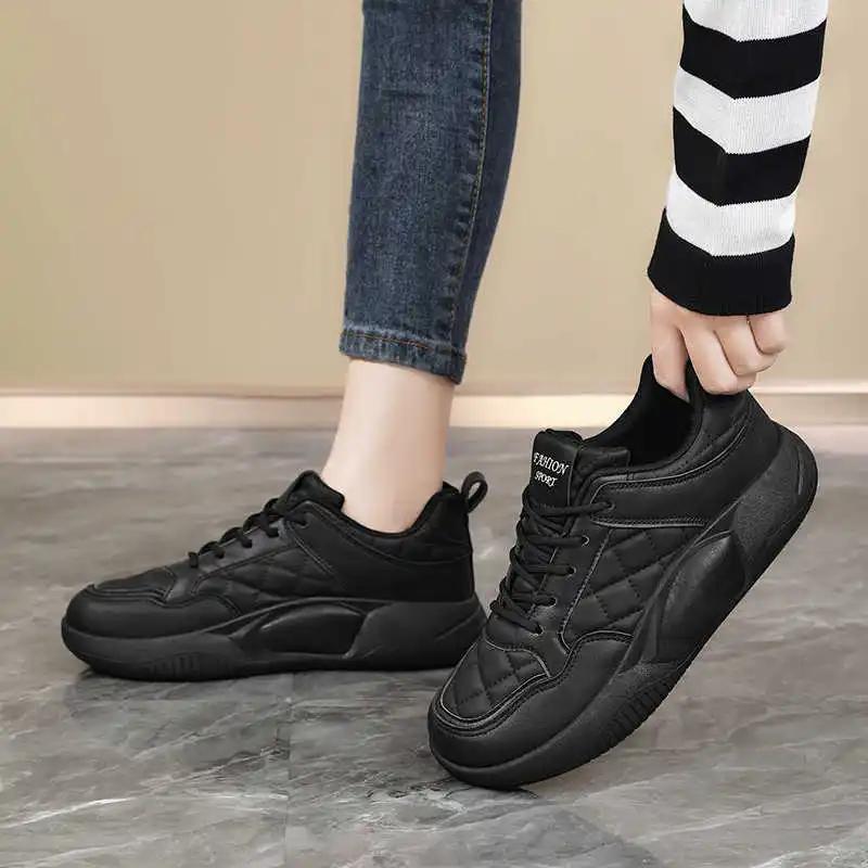 Fashion Zimni Thin Heel High Woman Sneakers Wholesale To Resell Shoes Summer Long Boots Sport Cheaper Cute Design Tines Krasovki