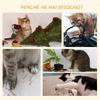 Plush Cat Tree with Cat House and Bed, Jute Scratching Post and Ball, Brown