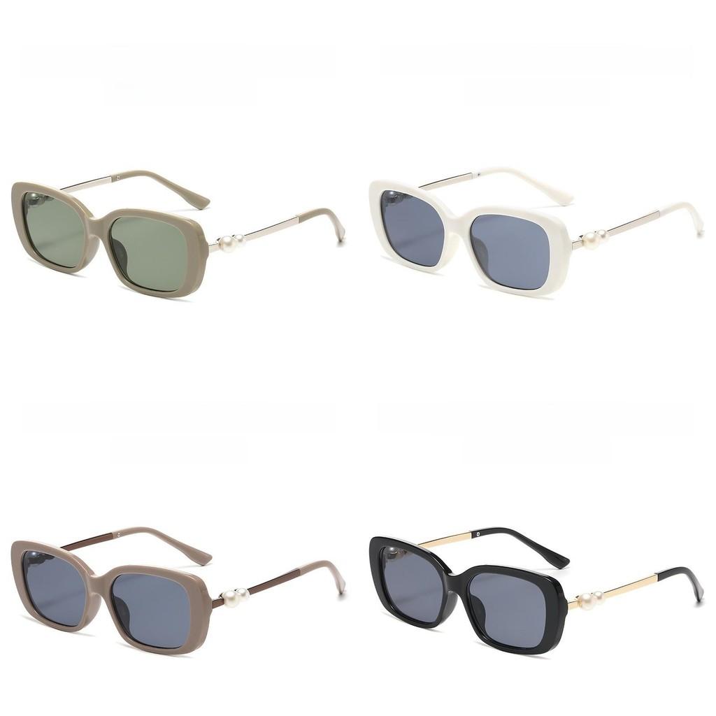 Small Fragrance Celebrity Style Pearl Leg Sunscreen Sunglasses For Fashion Girls