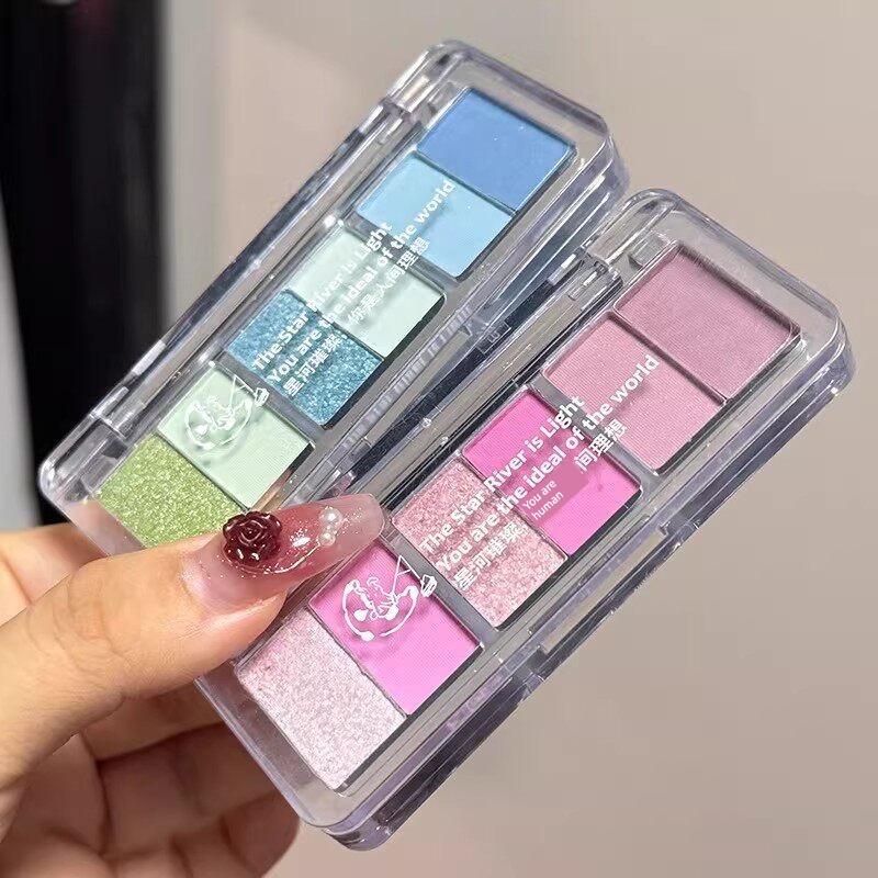 Summer Ice-Clear Blue-Green! Cool Dopamine Eyeshadow Palette 2026 with Youthful Multi-Color Pearlescent Blue Shades