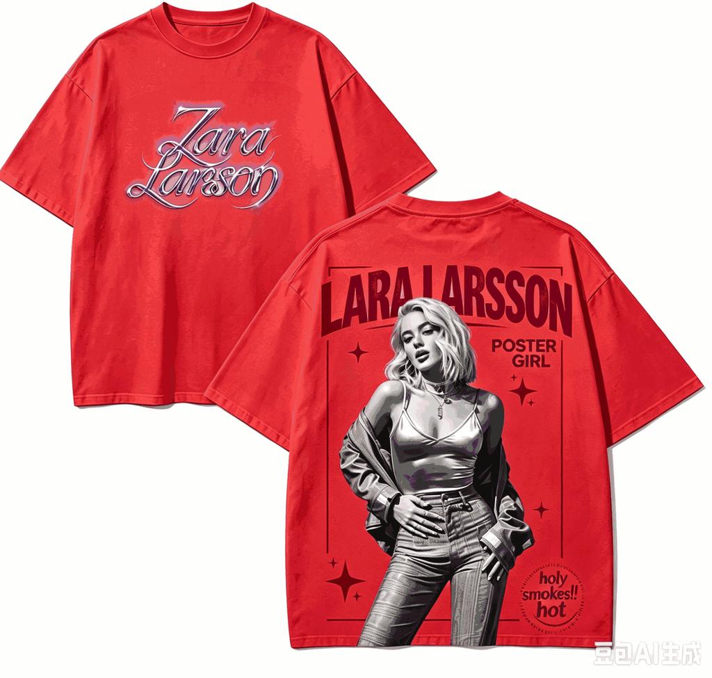 Zara Larsson Gift T-shirt Men Women Harajuku Oversized Unisex Short Sleeve Streetwear High Quality Couples Hot Product Comfortable