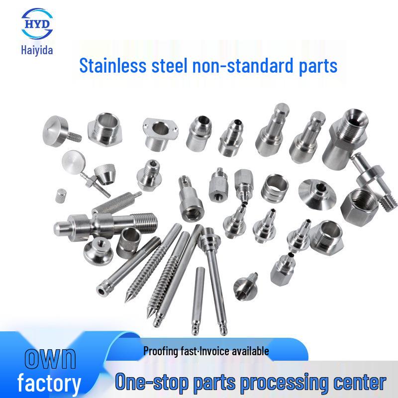 Обработка на станках с ЧПУ нестандартных винтов и крепежных деталей из нержавеющей стали.
