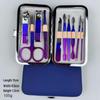 Stainless Steel Gradient Nail Clipper & Manicure Tool Set: Flat-Mouth Clipper & Eagle-Mouth Pliers