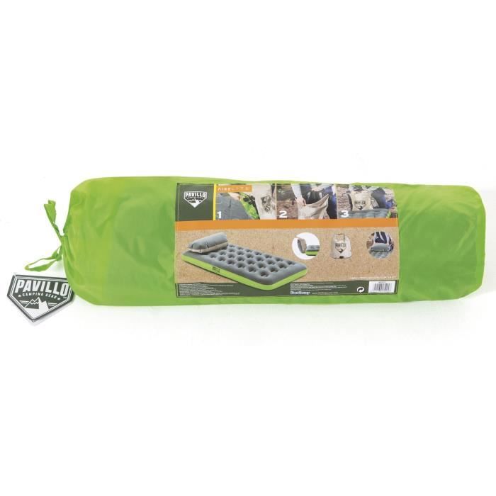 BESTWAY Aufblasbare Campingmatratze Pavillo - 1 Person Roll &; Relax - 188 x 99 x 22 cm - Mit Aufblassack