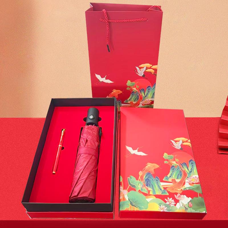 

Thermos Cup & Transparent Umbrella Gift Set for Events and Customer Appreciation
