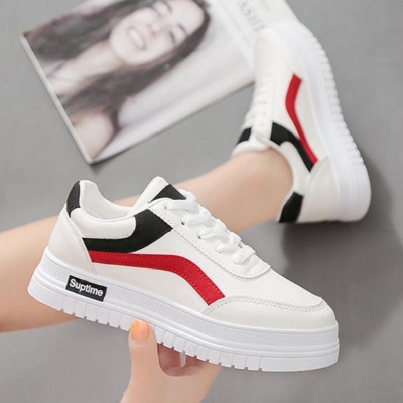 Women's Shoes Trendy Brand Women's Flats Shoes School Student Skateboard Shoe Breathable Round Toe Running Sneakers 2025