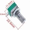 5PCS RK097N B1K B5K B10K B20K B50K B100K B500K 3Pin Shaft 15mm Amplifier Sealing Potentiometer Industrial Switches