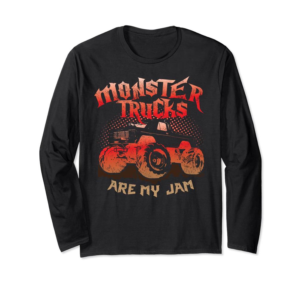 Monster Trucks Are My Jam Big Car Lovers Monster Truck Long Sleeve T-Shirt