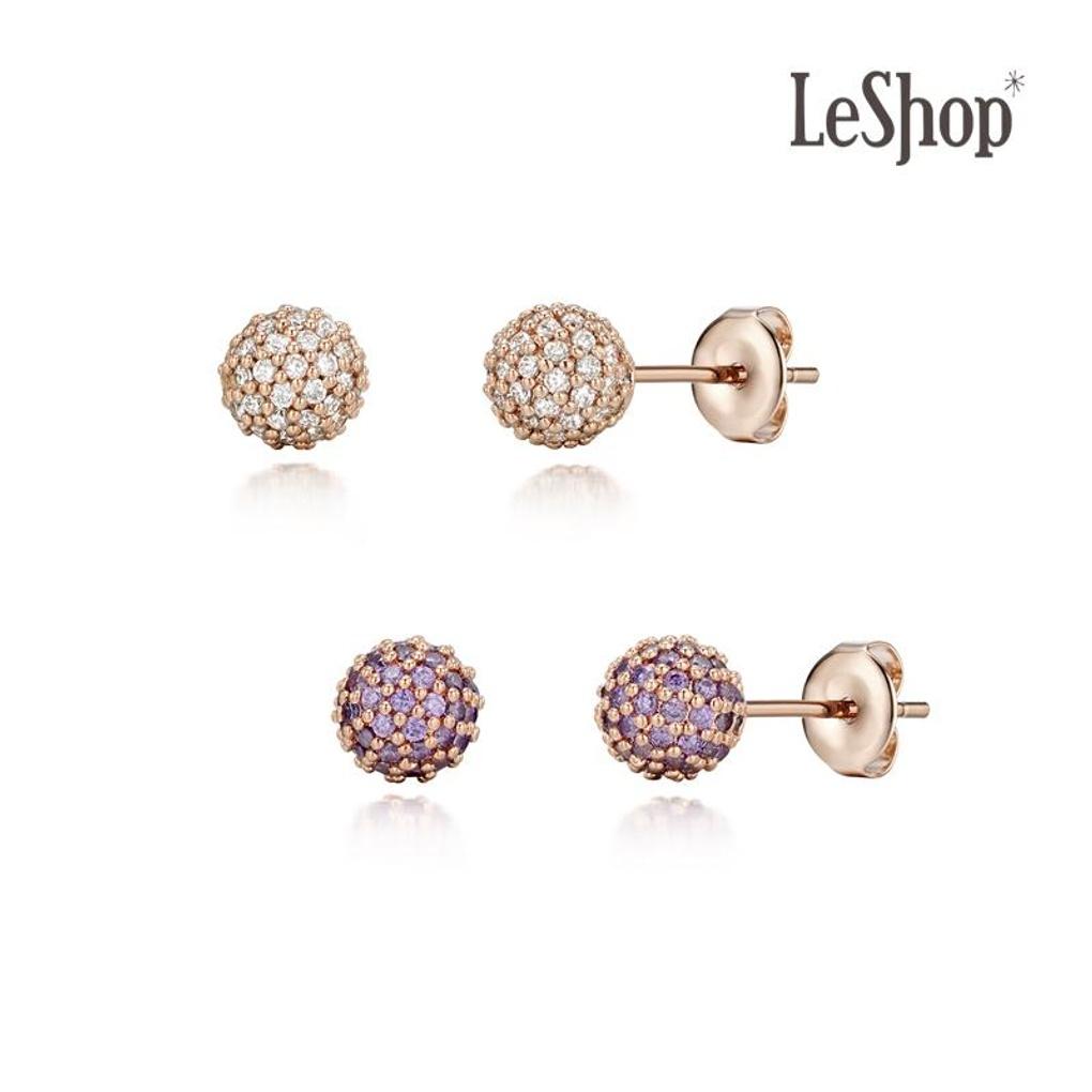 [LsSHOP] 14K Color Sphere Earrings (Gold Plated)_LJ5234BRE