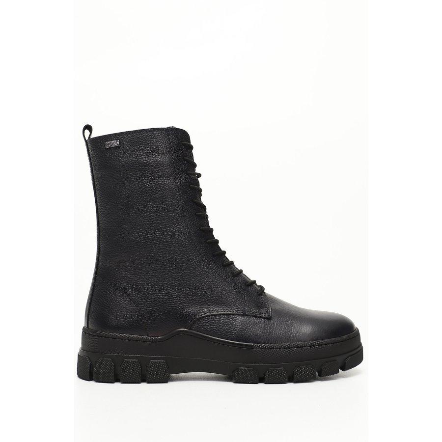 Dámské boty pro volný čas z pravé kůže s gumovou podrážkou