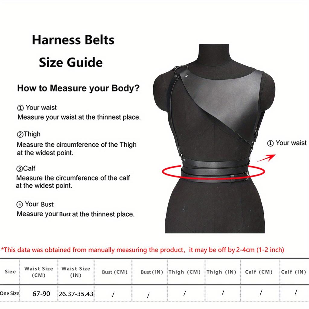 Ladies' Belt Harness, Punk Belt, Gothic Chain Abdominal Belt, Tight Corset Belt, Body Harness, Chest, Punk Gothic