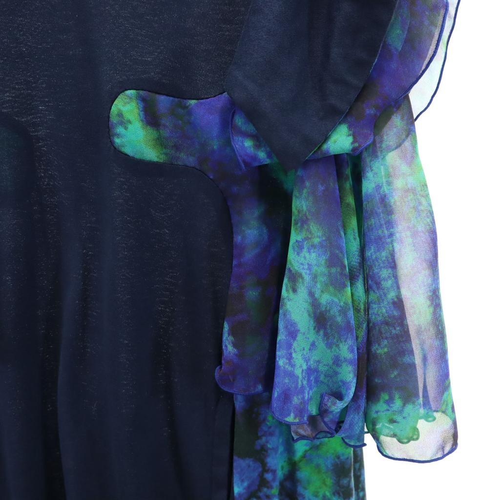 FACETASM Made In Japan Tie-dye Pattern No Sleeve V Neck Knee-length Dress Women Used