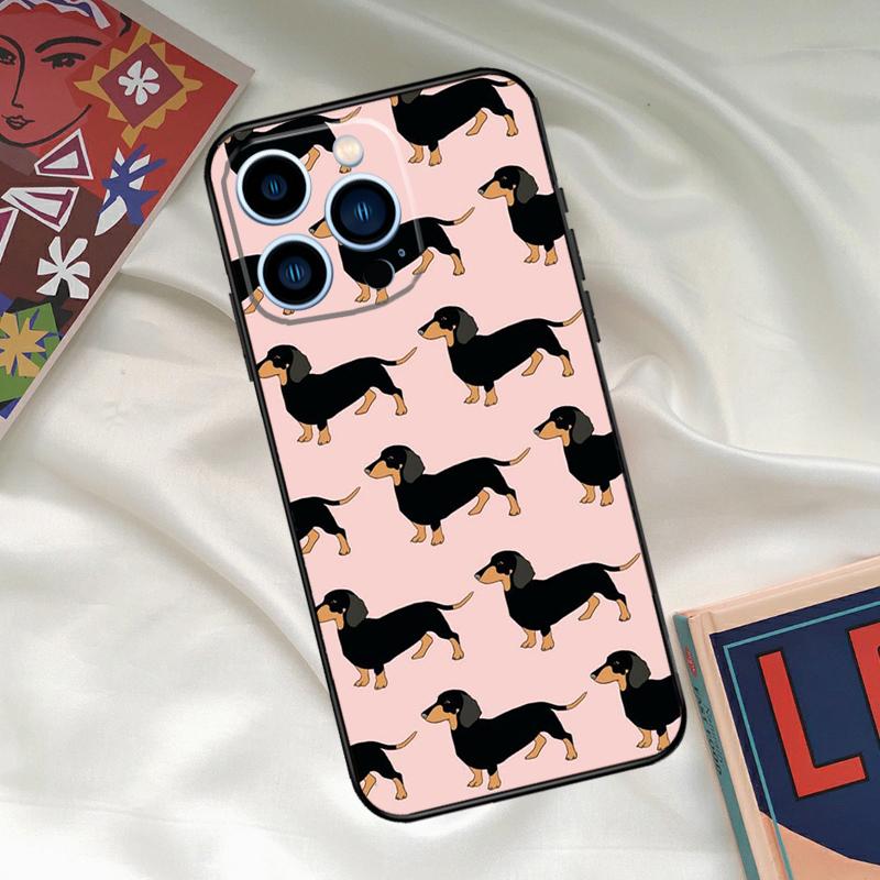 Dachshund Sausage Dog Phone Case For iPhone 16 15 14 12 11 13 17 Pro Max 15 16 Plus 13 Mini 16e 17 Air Funda Cover