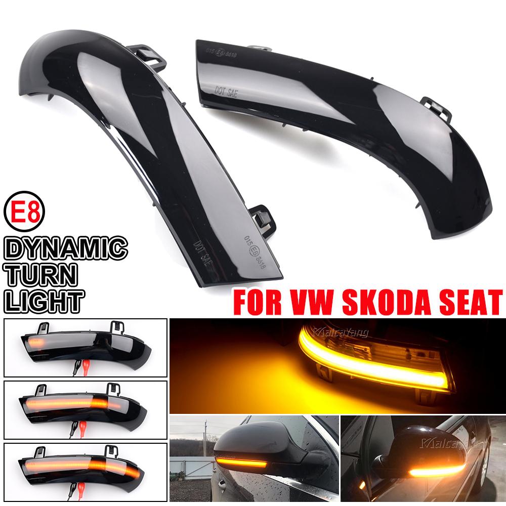 Dynamic LED Rearview Mirror Indicator Turn Signal Light for Passat B6 VW Golf 5 Jetta MK5 Auto PartsTurn Signal 2