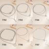 Fashion Office Style Rhinestone Buckle Double Ring Necklace, Unique Versatile Multi Layer Stackable Choker For Women