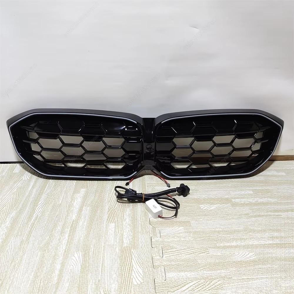 

Front Kidney Diamond Grille Grill Center Grid Mesh With LED Light For BMW 3 Series G20 G21 M-Sport 320i 325i 330i LCI 2022-2024