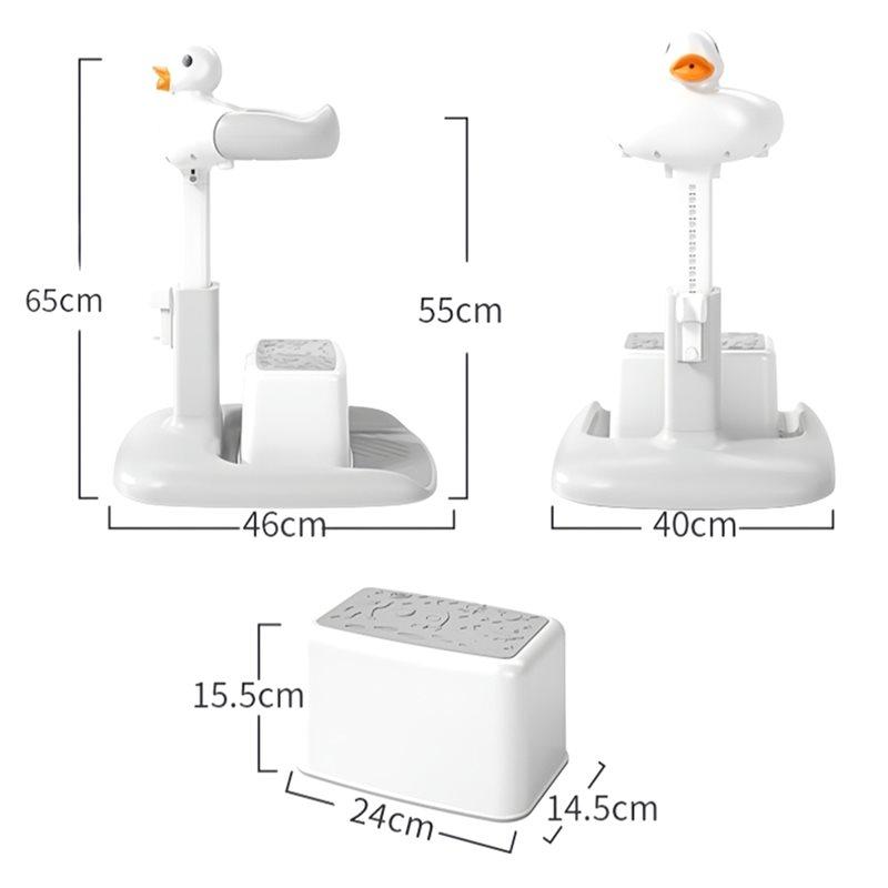 Children' S Bath Device Standing Bath Table For Baby Adjustable Height Foldable Non-Slip Bath Stand Children' S Bath Support