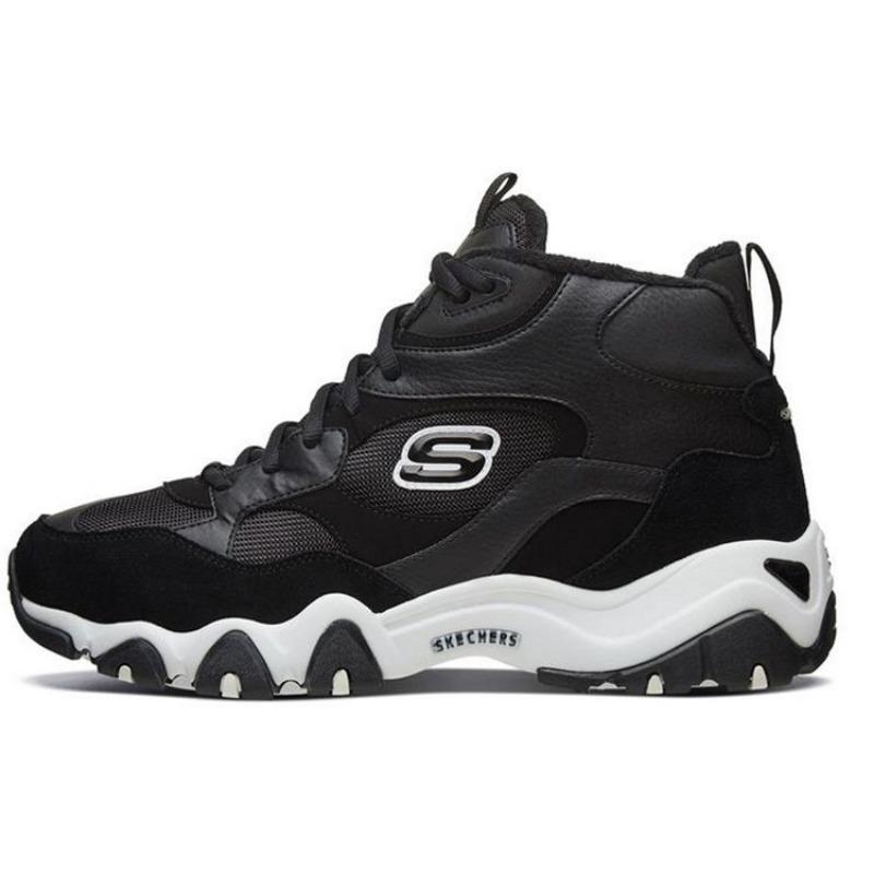 Skechers D LITES Men Mid Casual Shoes Black 999324-BLK 41