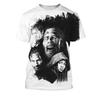 Summer Fashion Trend Personalized 3D Printed Printed Pattern T-shirt Retro Hip-hop Round Neck Casual Comfortable Short Sleeved