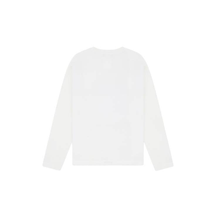 We11done 25 Autumn Winter Amber Long Sleeve T-Shirt Unisex T-Shirts White WD-TT3-25-756-U-WH
