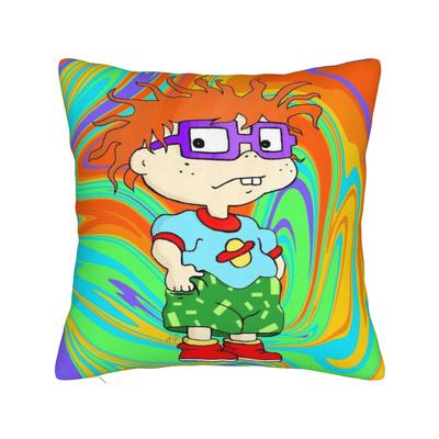 Rugratsed Chuckie Finster Anime Pillow Case  Soft Pillow Cover Novelty Cushion Cover For Sofa Home Decor