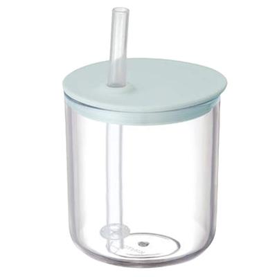 BONBO Straw Cup 200ml Blue Gray Kids Baby Dishwasher Safe Gift Present Baby Gift 26380