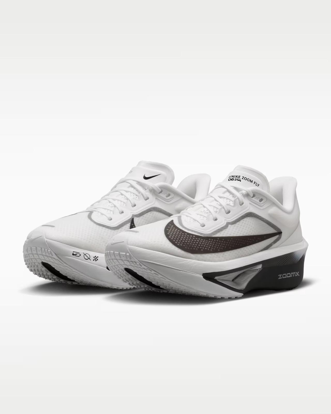FN8455-100 Nike Zoom Fly 6 Белый/Дымчато-серый/Черный (Женский) 5.5