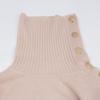 Max Mara 13260103 Beige Wool x Cashmere Shoulder Button Turtleneck Knit Dress dress S beigeUsed