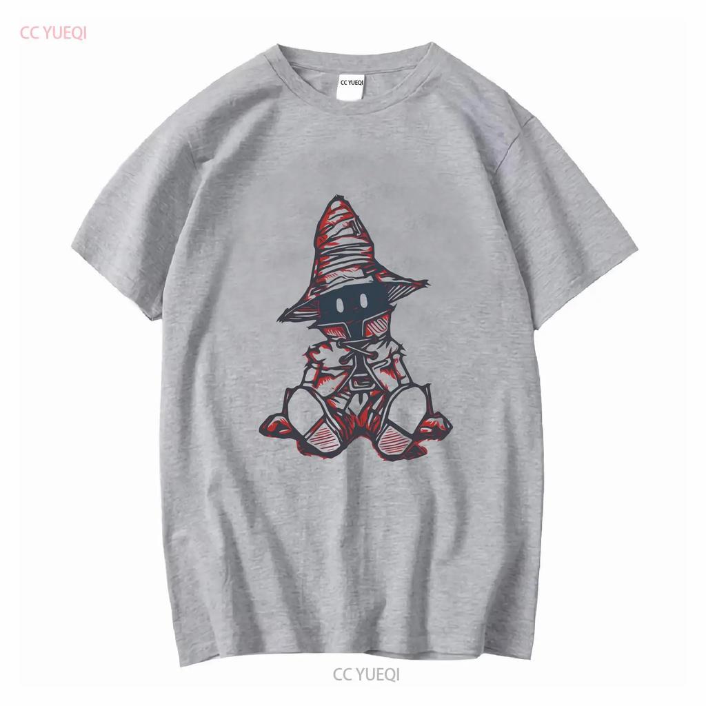 Vivi tričko Final Fantasy 9 IX FFIX FF9 dárek pro fanoušky černého mága dlouhý nebo krátký rukáv vintage praný módní všestranný prodyšný