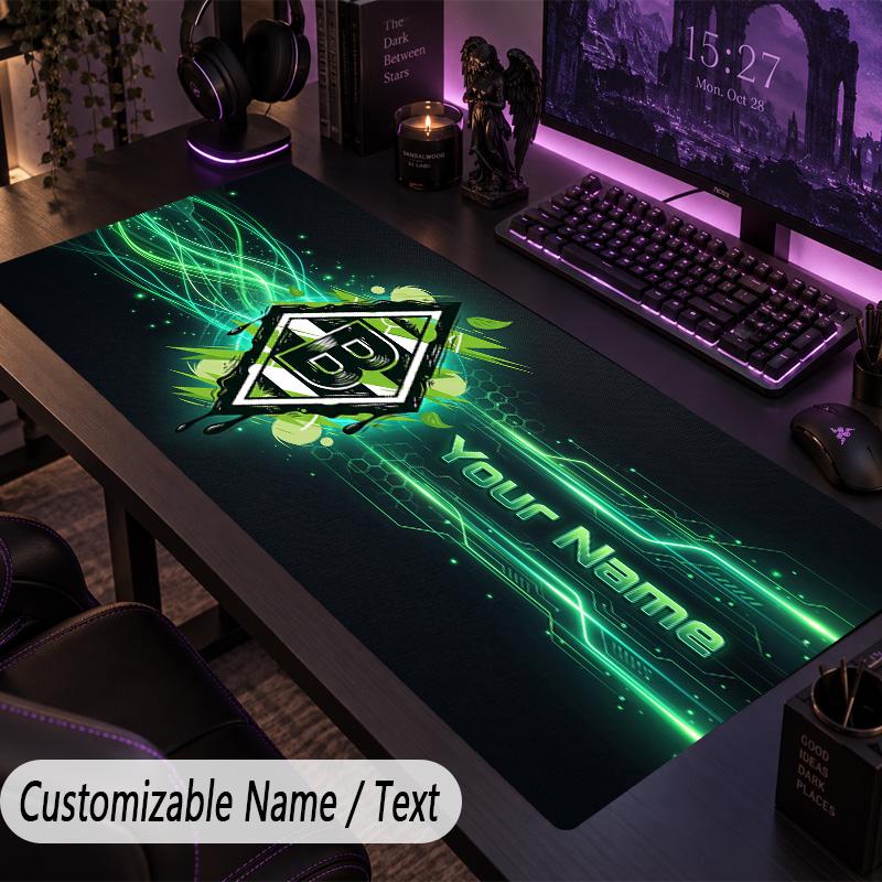 Large Mouse PadBorussia Mönchengladbach Custom Name Text Personalized Desk Mat Non Slip Gaming Pad