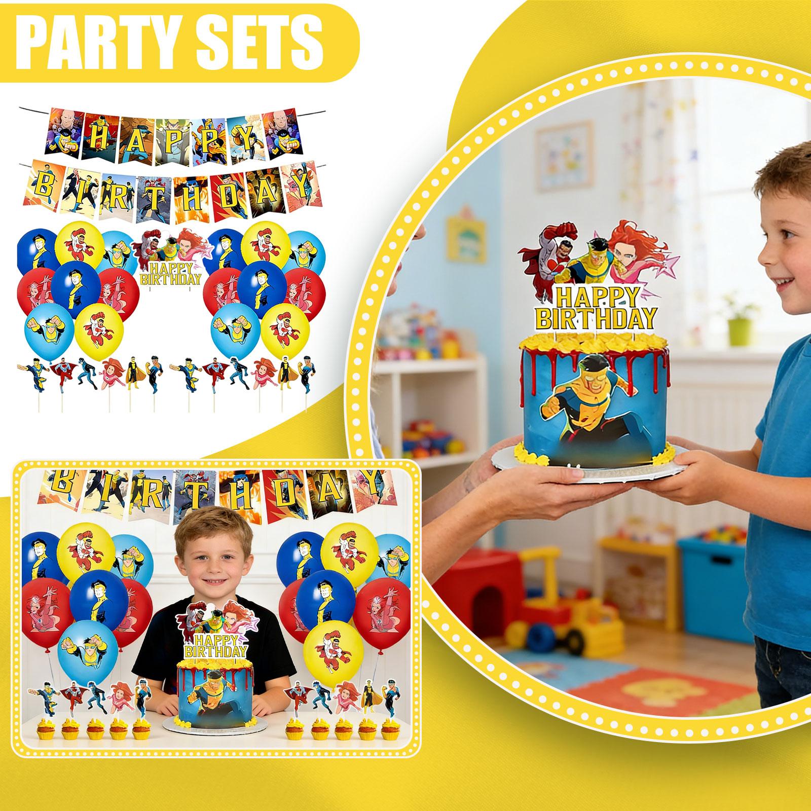 

Birthday Themed Party Decorations, Banners, Flags, Cakes, And Flag Sets One Size