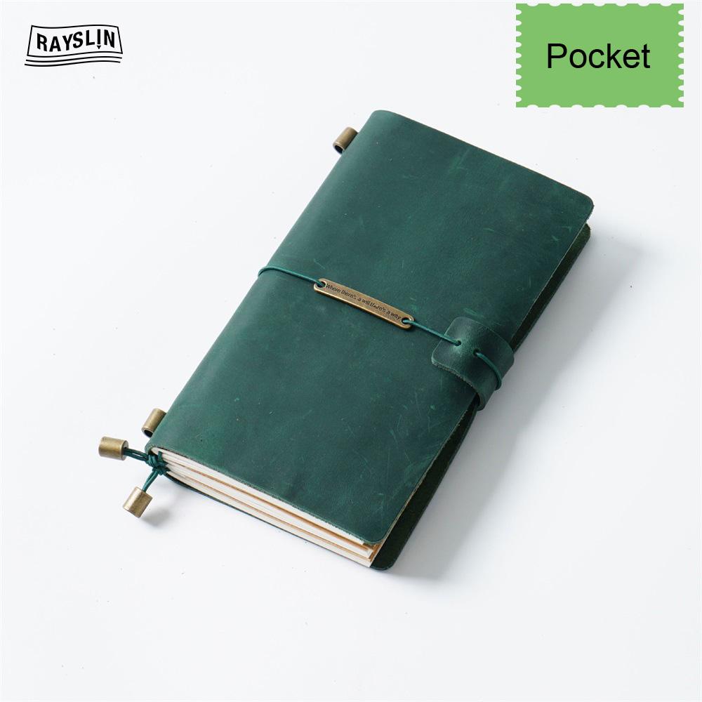 7 Farben 4 Größen Reisetagebuch Echtes Leder Cover Handgefertigtes Notizbuch DIY A5 Tagebuch Büro Schule Notizbuch Kostenlose Namensprägung