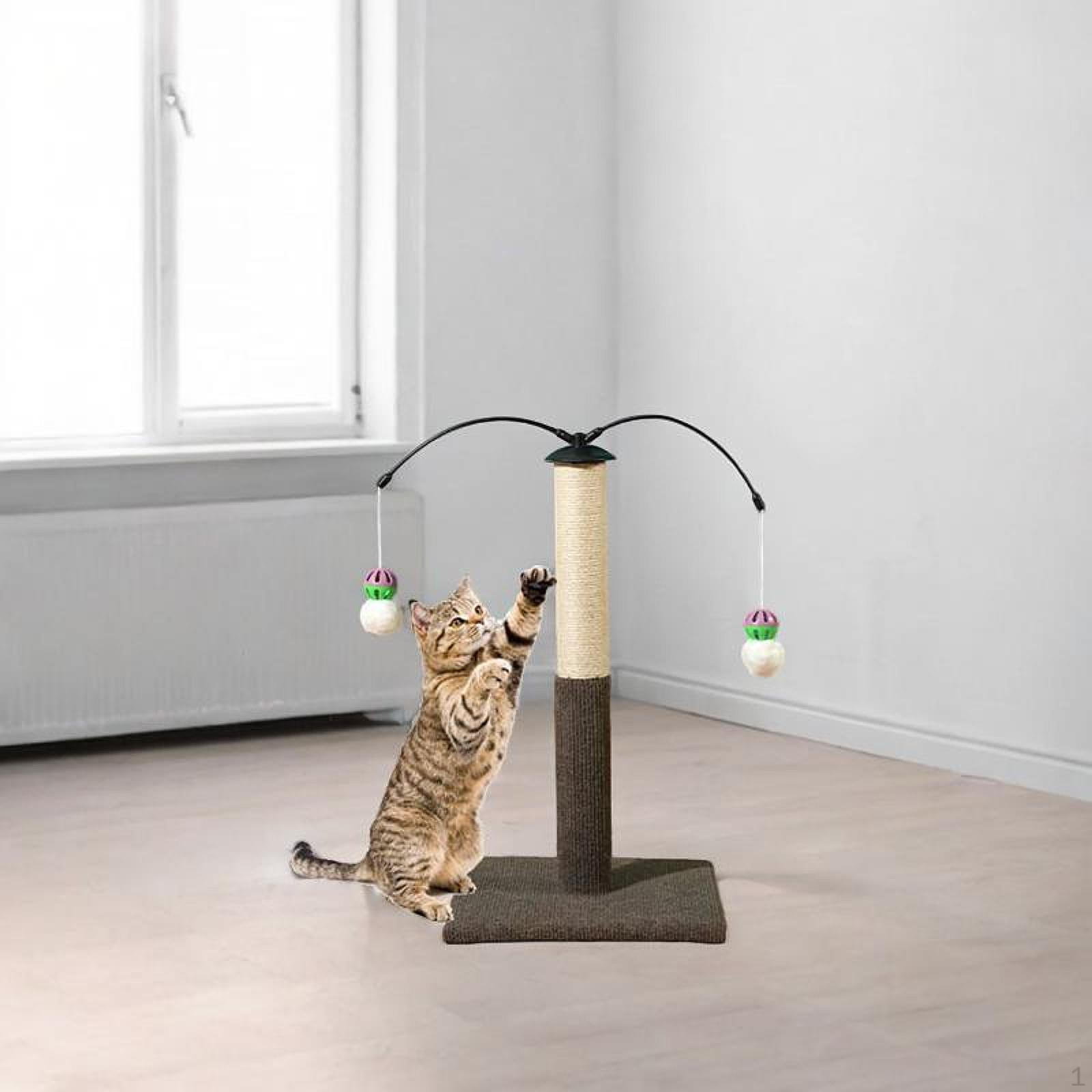 

, Интерактивная игрушка, Прочный защитник мебели для котенка с 2 подвесными шариками Coffee