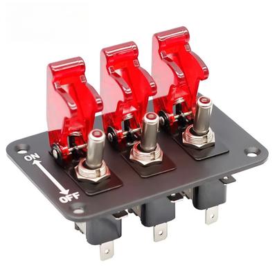 24V 12V Switch Panel Racing Car Starter Ignition Start Button Light Toggle Rocker 20A Fuse Accessories for Boat Truck Trailer RV