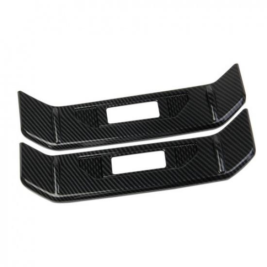 Carbon Fiber Style Rear Tail Light Side Lamp Trim Cover For Toyota Tundra +
