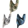 Cotton Scarf With Watercolor Tiedye Pattern For Casual Autumn Wear