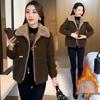 Women's Corduroy Petite Loose Warm Jacket - 2024 Autumn/Winter Collection