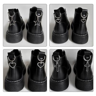 Persönliche Metall Hohl Fünfeckigen Stern Martin Boot Schnalle Süße Coole Stern Kreuz Liebe Anhänger Martin Stiefel Schuh Zubehör
